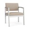 Lesro Lenox Steel Guest Chair, Stone (Beige) Seat, Stone Back, 24.5 W 24.5 L 32 H, Linette Vinyl Seat LS1201 - alternate 1